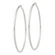 Sterling Silver 2.5mm Round Hoop Earrings