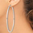 Sterling Silver 3mm Round Hoop Earrings