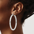 Sterling Silver 4mm Round Hoop Earrings