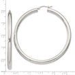 Sterling Silver 4mm Round Hoop Earrings