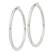 Sterling Silver 4mm Round Hoop Earrings