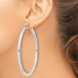 Sterling Silver 4mm Round Hoop Earrings