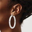 Sterling Silver 5mm Round Hoop Earrings