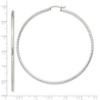 Sterling Silver 2mm Diamond Cut Hoop Earrings