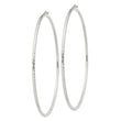 Sterling Silver 2mm Diamond Cut Hoop Earrings