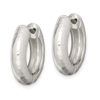 Sterling Silver Hinged Hoop Earrings