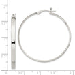 Sterling Silver 2.75x40mm Hoop Earrings