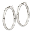 Sterling Silver 5x40mm Hoop Earrings
