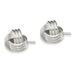 Sterling Silver Twisted Knot Post Earrings - Birthstone Company