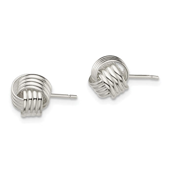 Sterling Silver Love Knot Earrings - Birthstone Company
