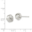 Sterling Silver Love Knot Earrings