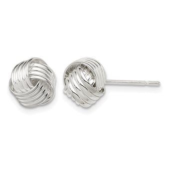 Sterling Silver Love Knot Earrings - Birthstone Company