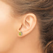 Sterling Silver Enameled Happy Face Post Earrings