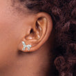 Sterling Silver Unicorn Mini Earrings - Birthstone Company
