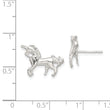 Sterling Silver Unicorn Mini Earrings