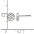 Sterling Silver Polished Celtic Knot Post Earrings - Birthstone Company
