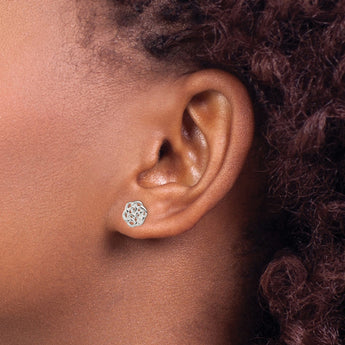 Sterling Silver Polished Celtic Knot Post Earrings - Birthstone Company