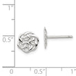 Sterling Silver Polished Celtic Knot Post Earrings - Birthstone Company