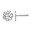 Sterling Silver Polished Celtic Knot Post Earrings - Birthstone Company