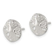 Sterling Silver Sand Dollar Mini Earrings - Birthstone Company