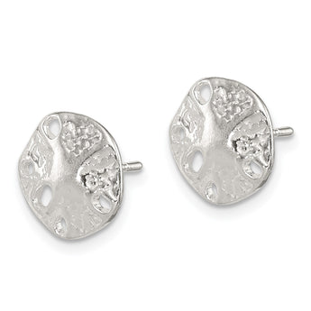 Sterling Silver Sand Dollar Mini Earrings - Birthstone Company