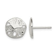 Sterling Silver Sand Dollar Mini Earrings - Birthstone Company