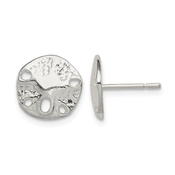 Sterling Silver Sand Dollar Mini Earrings - Birthstone Company