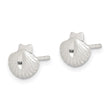 Sterling Silver Shell Mini Earrings - Birthstone Company