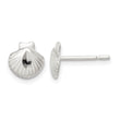 Sterling Silver Shell Mini Earrings - Birthstone Company