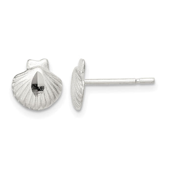 Sterling Silver Shell Mini Earrings - Birthstone Company