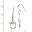 Sterling Silver Polished Stirrup Dangle Earrings