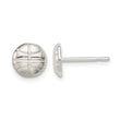 Sterling Silver Basketball Mini Earrings - Birthstone Company