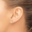 Sterling Silver Tennis Racquet Mini Earrings - Birthstone Company