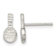 Sterling Silver Tennis Racquet Mini Earrings - Birthstone Company