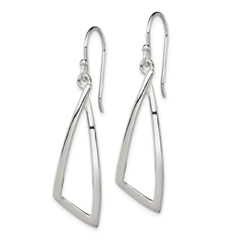 Sterling Silver Polished Fancy Dangle Earrings