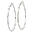 Sterling Silver 2mm Round Hoop Earrings