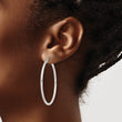 Sterling Silver 2mm Round Hoop Earrings