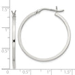 Sterling Silver 1.5x30mm Hoop Earrings