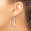 Sterling Silver 1.5x45mm Hoop Earrings