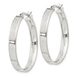 Sterling Silver 4.25x30 Hoop Earrings