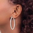 Sterling Silver 3mm Round Hoop Earrings