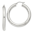 Sterling Silver 5mm Round Hoop Earrings