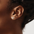 Sterling Silver Polished Open Heart Children's Post Earrings - Birthstone Company