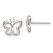 Sterling Silver Polished Butterfly Children's Post Earrings
