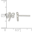 Sterling Silver Polished Dragonfly Children's Post Earrings - Birthstone Company