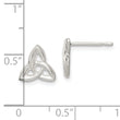 Sterling Silver Trinity Post Earrings