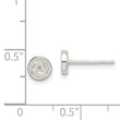 Sterling Silver Swirl Post Earrings