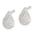 Sterling Silver Filigree Post Earrings - Birthstone Company