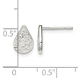 Sterling Silver Filigree Post Earrings - Birthstone Company