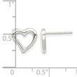 Sterling Silver Heart Post Earrings - Birthstone Company